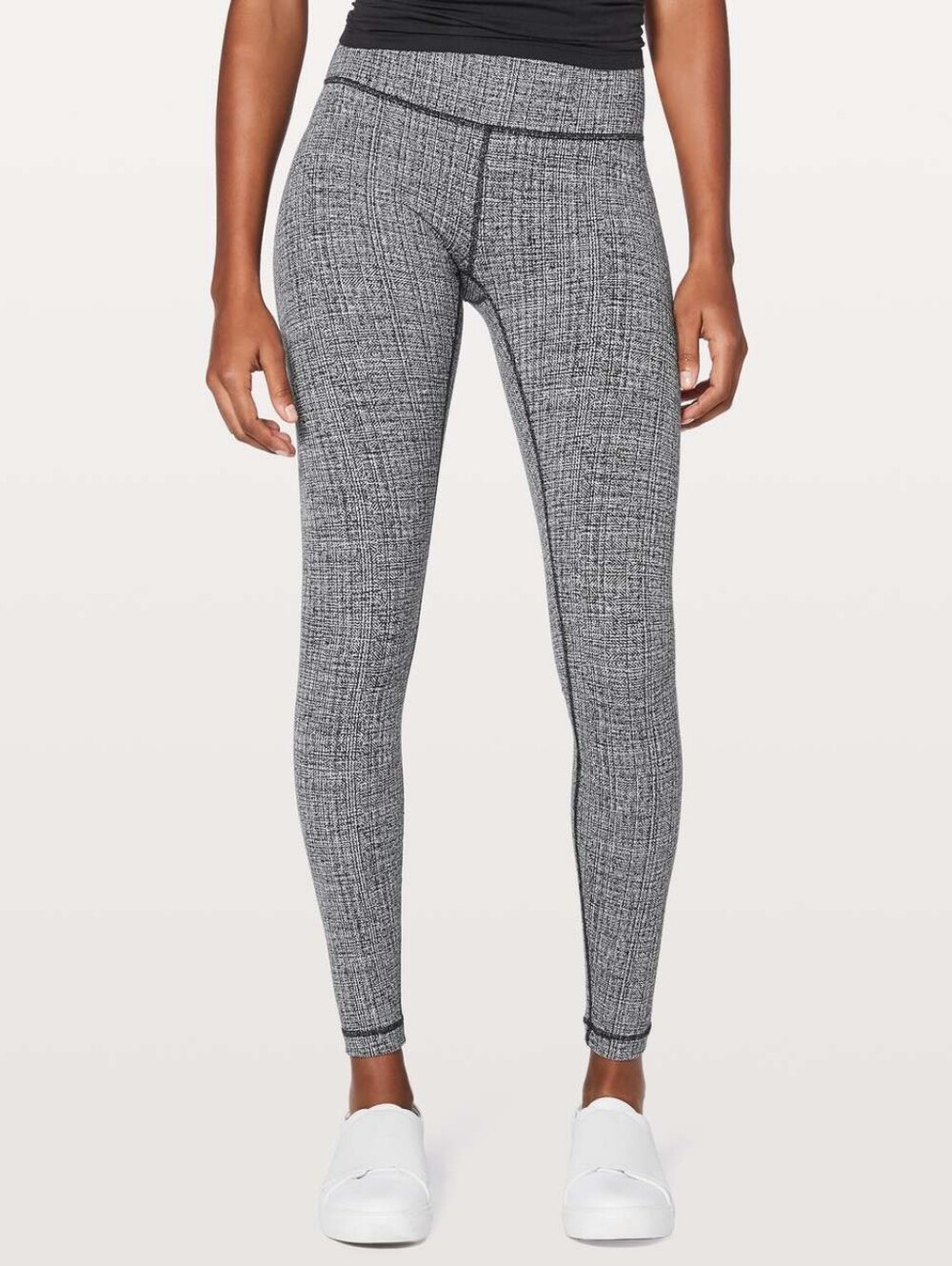 Lululemon Wunder Under Hi-Rise Tight 28" Size 2 Ritual Jacquard Luon Black White